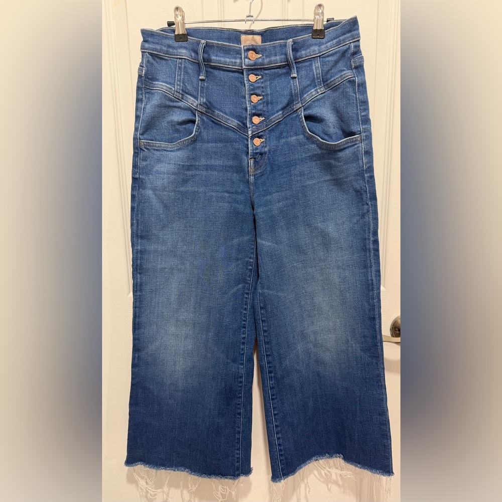 MOTHER Blue Flare & Wide Leg Jeans
